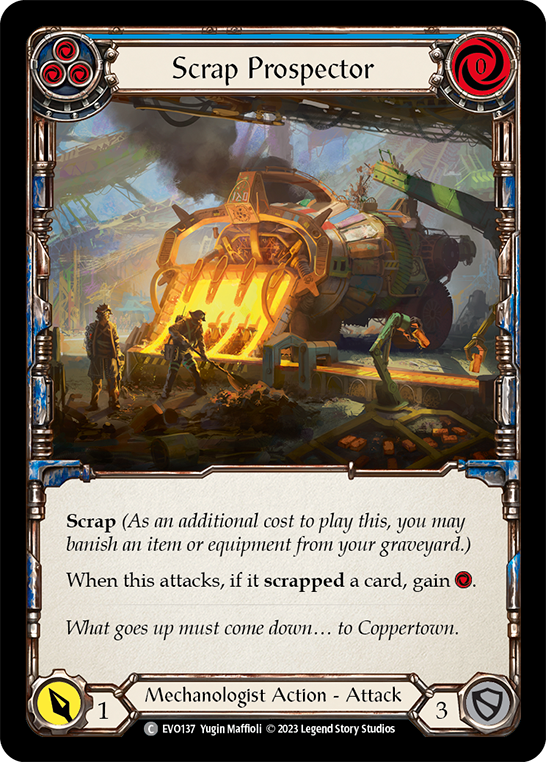 Scrap Prospector (Blue) | Common [Rainbow Foil]