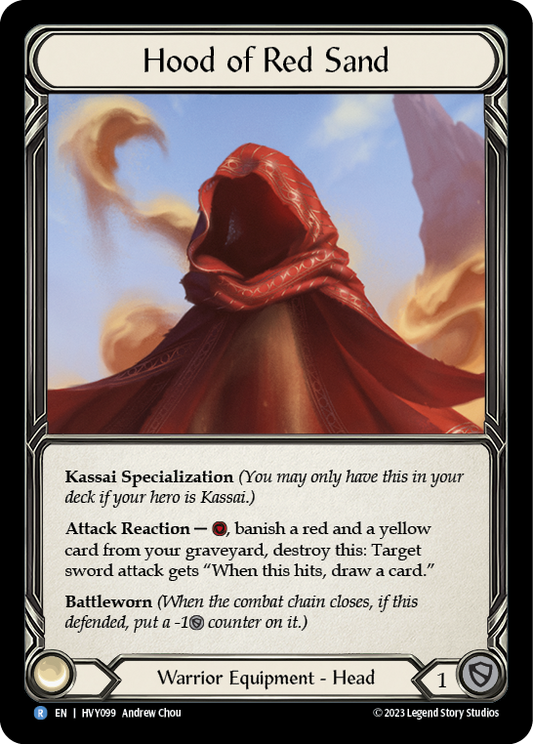 Hood of the Red Sand | Rare [Non Foil]