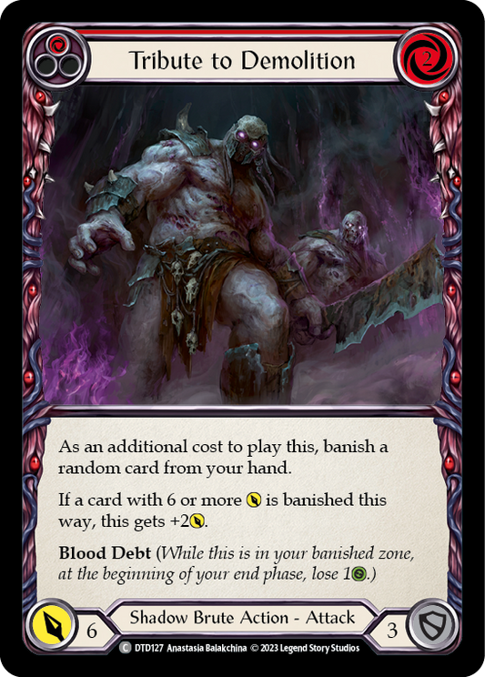 Tribute to Demolition (Red) | Common [Rainbow Foil]