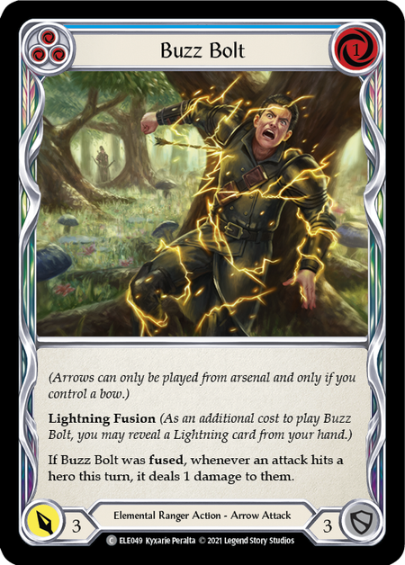 Buzz Bolt (Blue) | Common [Rainbow Foil] - First Edition