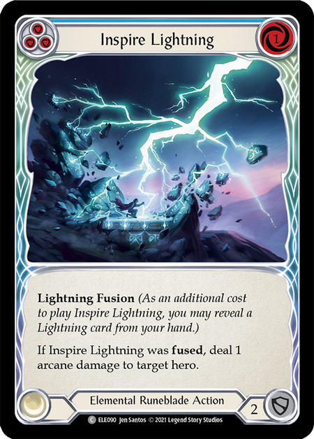 Inspire Lightning (Blue) | Common - First Edition