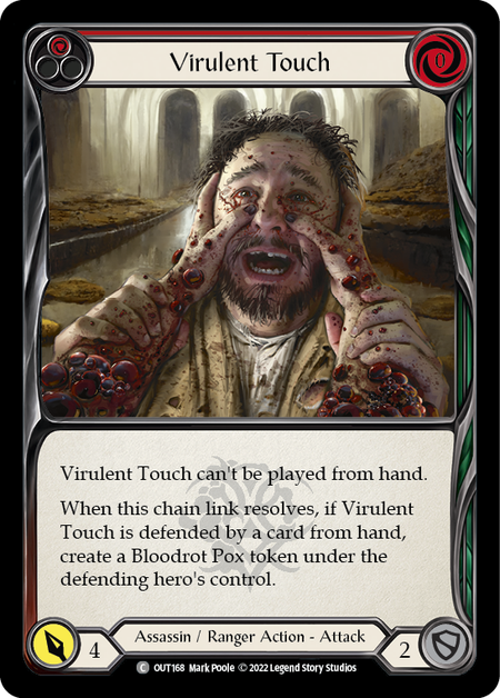 Virulent Touch (Red) | Common [Rainbow Foil]