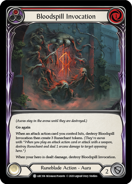 Bloodspill Invocation (Red) | Common [Rainbow Foil] - Unlimited