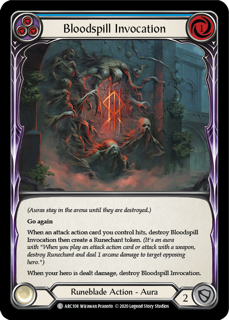 Bloodspill Invocation (Blue) | Common [Rainbow Foil] - Unlimited