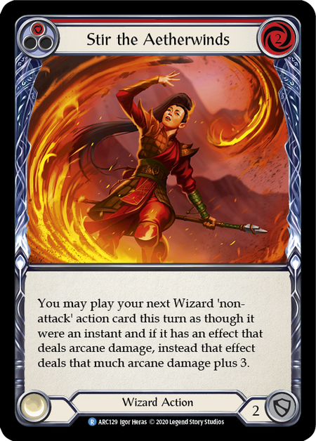 Stir the Aetherwinds (Red) | Rare [Rainbow Foil] - Unlimited