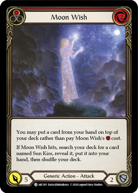 Moon Wish (Red) | Common [Rainbow Foil] - Unlimited