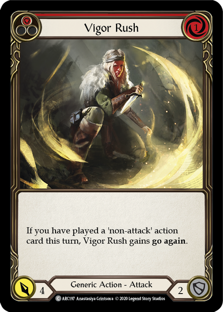 Vigor Rush (Red) | Common [Rainbow Foil] - Unlimited