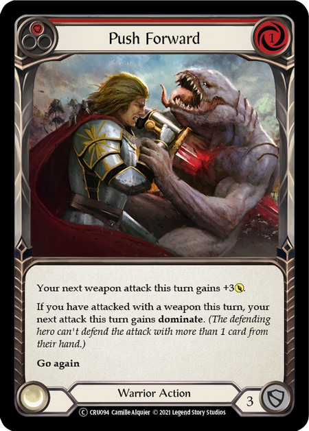 Push Forward (Red) | Common [Rainbow Foil] - Unlimited