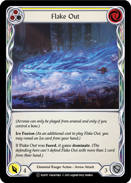 Flake Out (Yellow) | Common [Rainbow Foil] - Unlimited