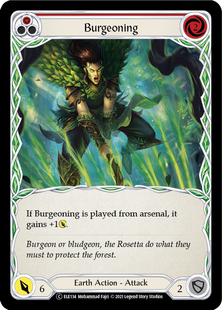 Burgeoning (Red) | Common [Rainbow Foil] - Unlimited