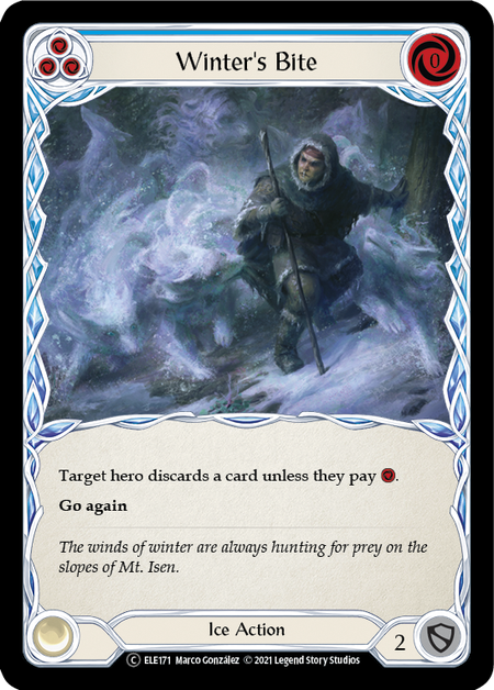 Winter's Bite (Blue) | Common [Rainbow Foil] - Unlimited