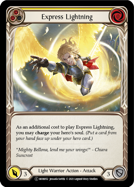 Express Lightning (Yellow) | Common [Rainbow Foil] - Unlimited