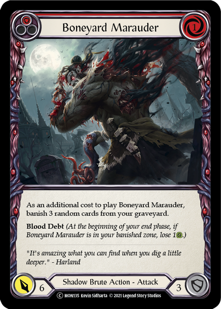 Boneyard Marauder (Red) | Common [Rainbow Foil] - Unlimited