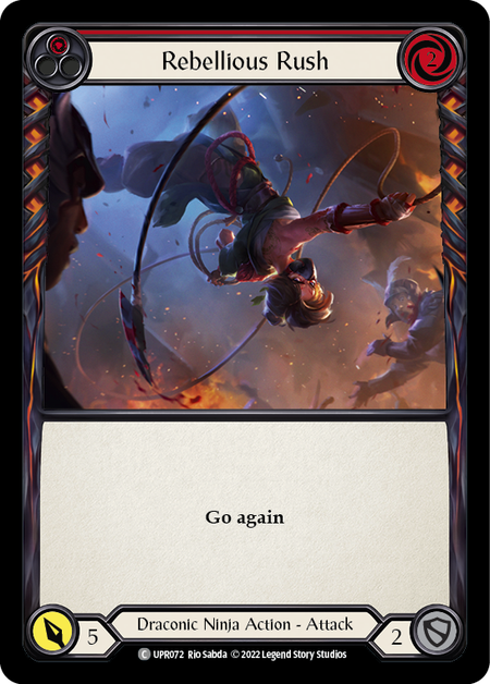 Rebellious Rush (Red) | Common [Rainbow Foil]