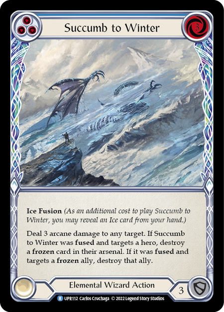 Succumb to Winter (Blue) | Rare [Rainbow Foil]